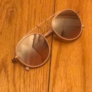 Calvin Klein 205W39NYC aviator sunglasses pink